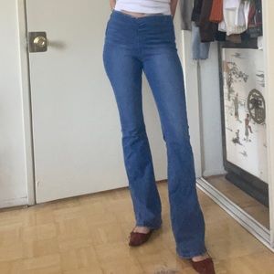 Y2K stretchy denim pants